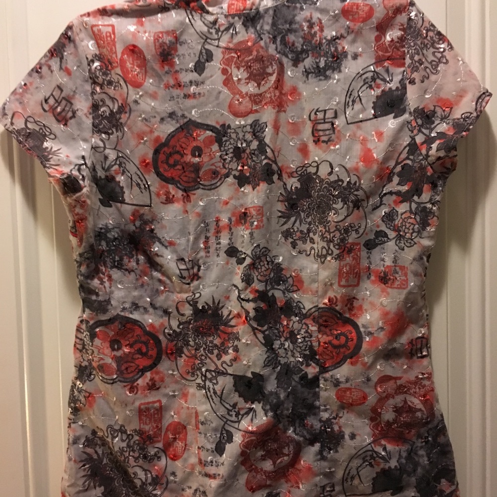 Chinese style Scrub Top - Picture 6 of 6